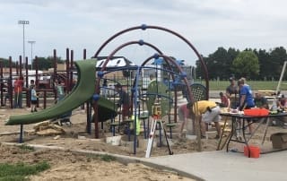 Frankenmuth Playground Construction 2