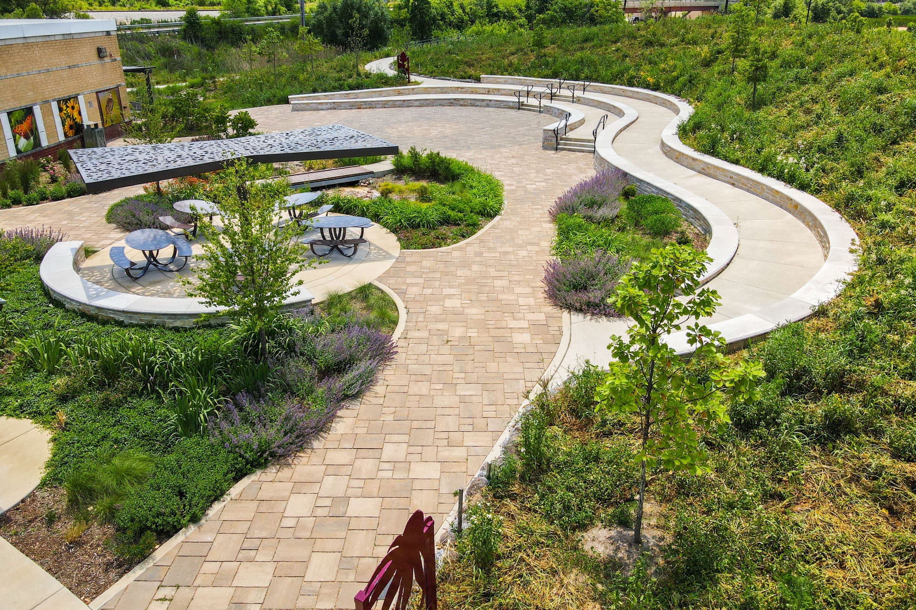 Upland Design Orland Park Nature Center - Upper View