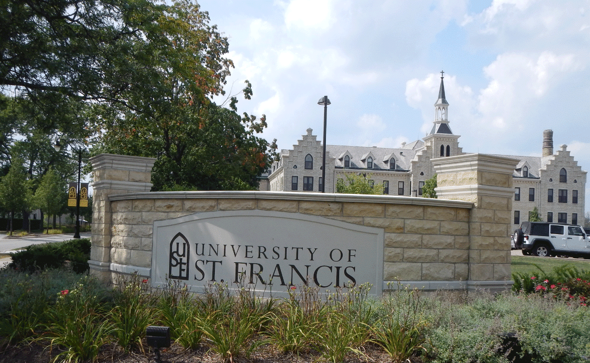 University of St. Francis - Entrance Sign - Upland Design